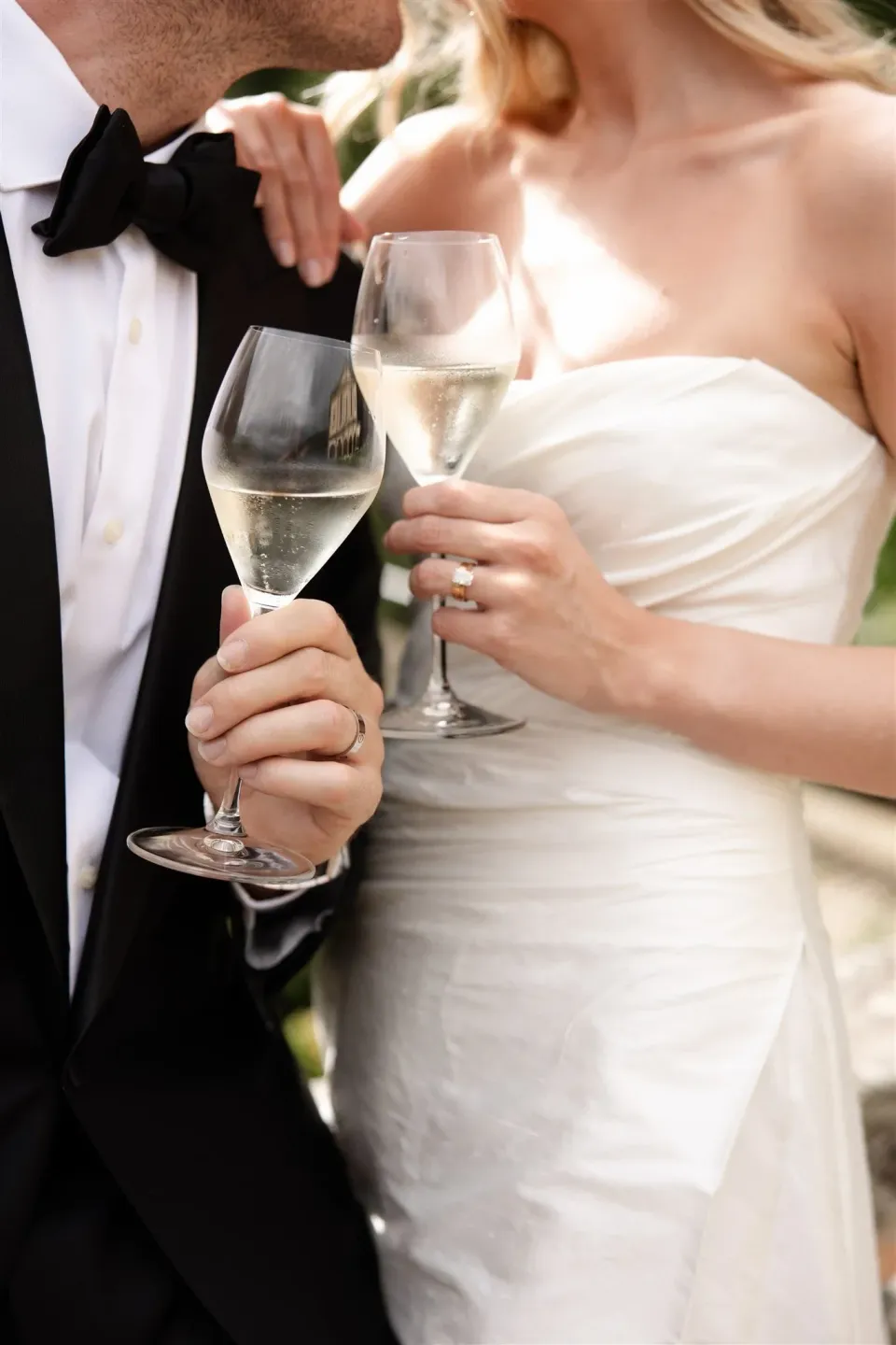 Florence, Tuscany, Italy, elopement with The Elopement Collective and House of Lucie plus celebrant Josh Withers - wine glasses