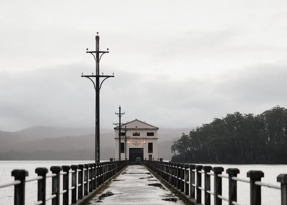 Pumphouse Point, on Lake St Clair in Tasmania