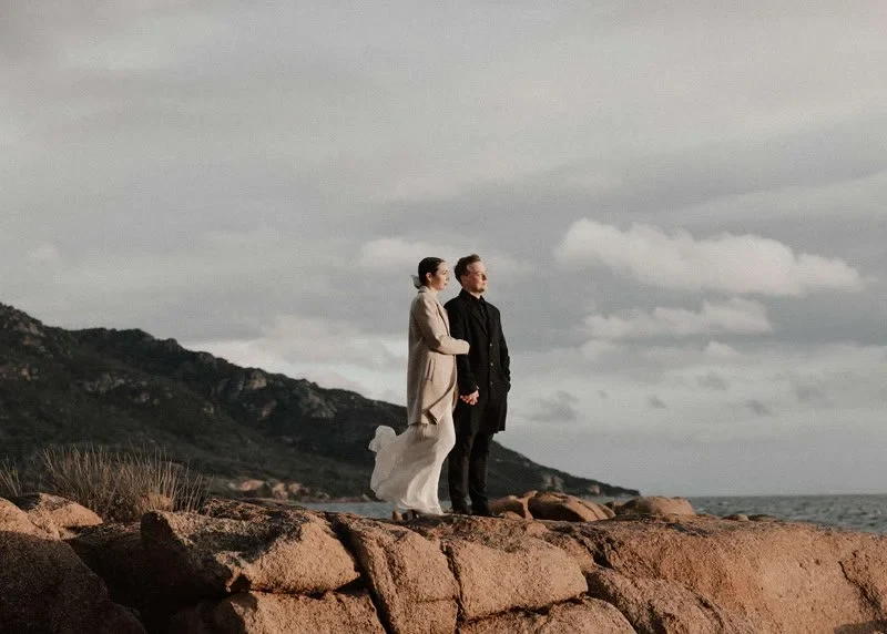 Eloping at Freycinet National Park with The Elopement Collective